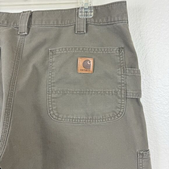 Carhartt B151 Loose Fit Canvas Utility Work Pant Carpenter Light Brown 36x30 - Picture 10 of 13